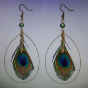 BoHo Peacock earrings